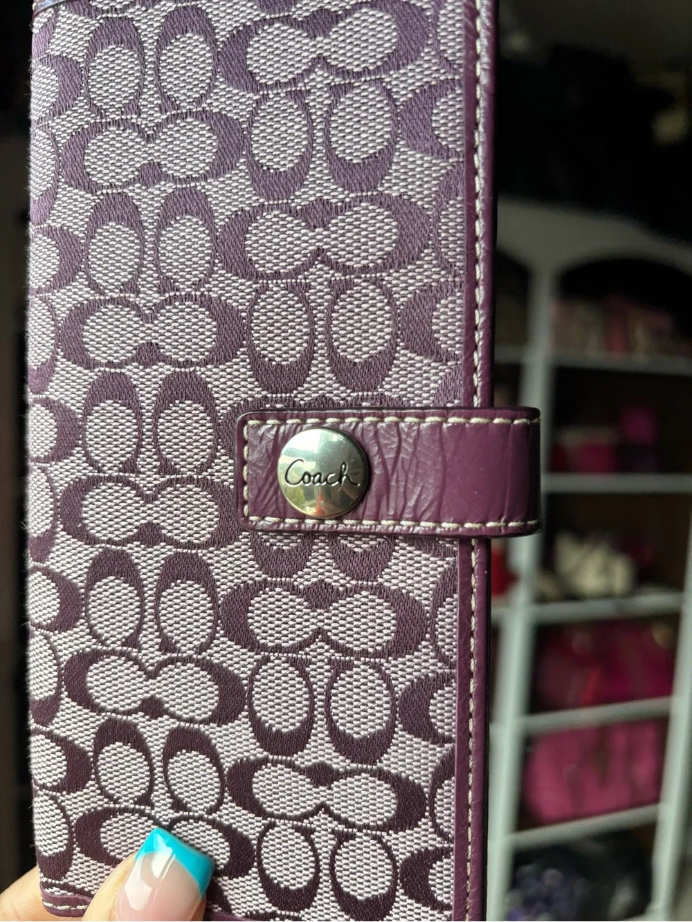 🪪💜COACH Signature Slim Envelope Wallet💜🪪